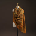 Hand natural dyed handwoven acrylic wool shawl 48