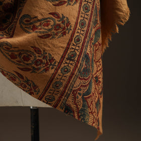 Hand natural dyed handwoven acrylic wool shawl 49