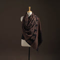Hand natural dyed handwoven acrylic wool shawl 50