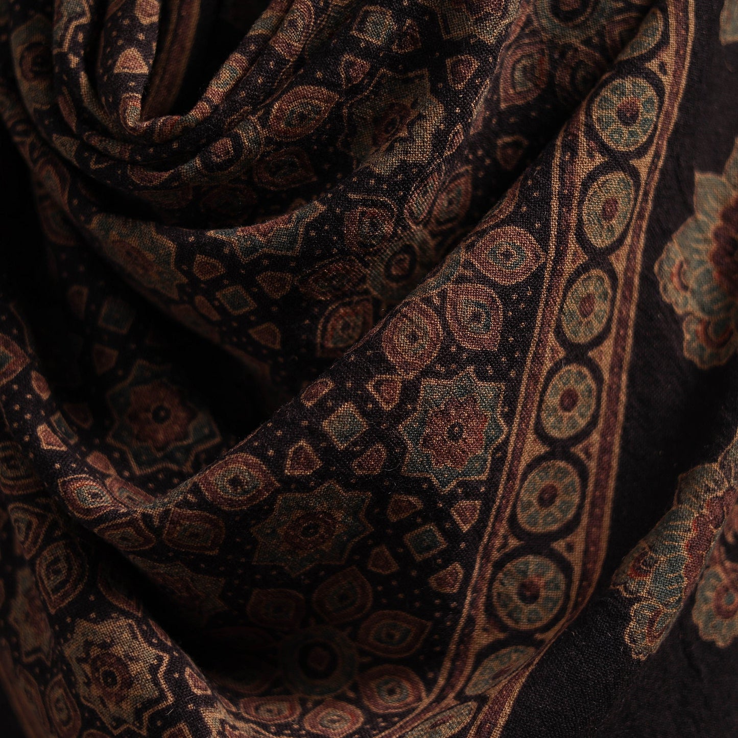 Hand natural dyed handwoven acrylic wool shawl 50