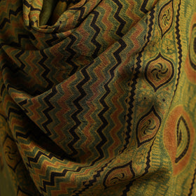 Hand natural dyed handwoven acrylic wool shawl 51