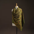 Hand natural dyed handwoven acrylic wool shawl 51