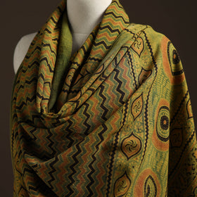 Hand natural dyed handwoven acrylic wool shawl 51