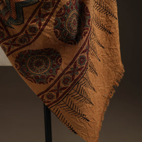 Hand natural dyed handwoven acrylic wool shawl 52