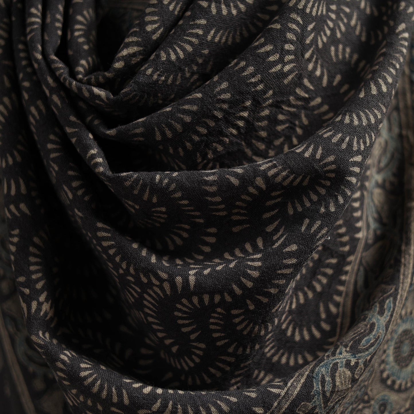 Hand natural dyed handwoven acrylic wool shawl 53