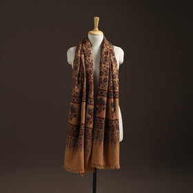 Hand natural dyed handwoven acrylic wool shawl 54