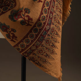 Hand natural dyed handwoven acrylic wool shawl 54