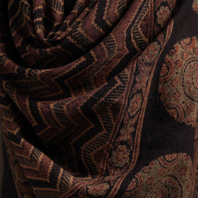 Hand natural dyed handwoven acrylic wool shawl 55