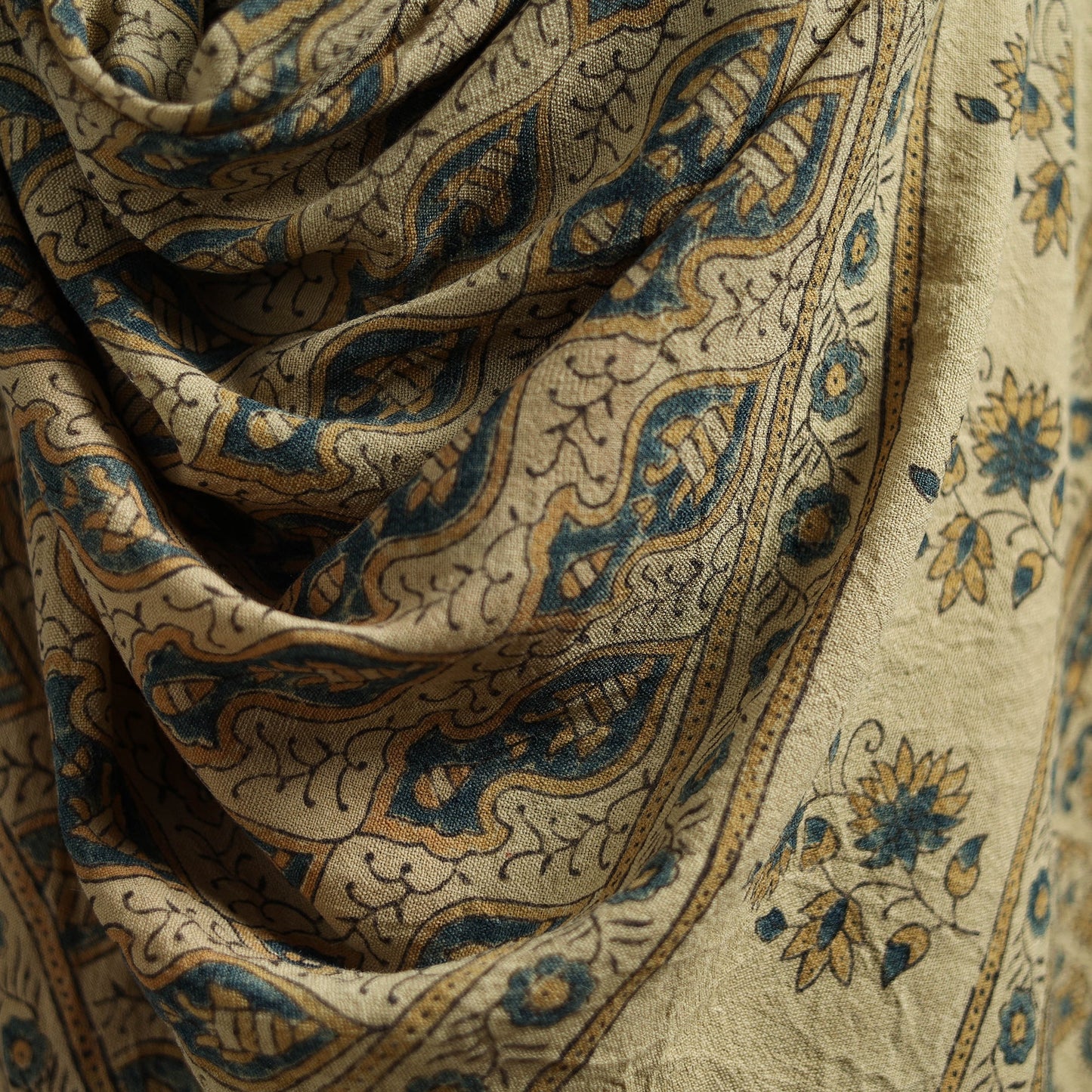 Hand natural dyed handwoven acrylic wool shawl 57