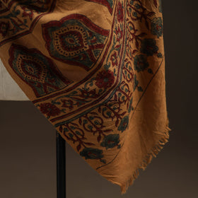 Hand natural dyed handwoven acrylic wool shawl 58