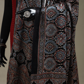 Hand natural dyed modal silk dupatta with lagdi patta 29