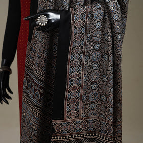 Hand natural dyed modal silk dupatta with lagdi patta 35