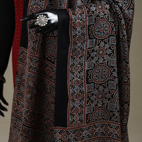 Hand natural dyed modal silk dupatta with lagdi patta 38