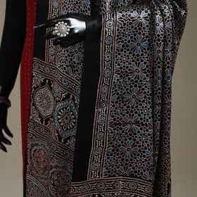 Hand natural dyed modal silk dupatta with lagdi patta 39