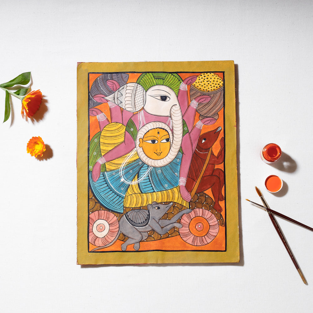  Hand-painted Patua Painting by Laltu Chitrakar Online in India at iTokri.com 