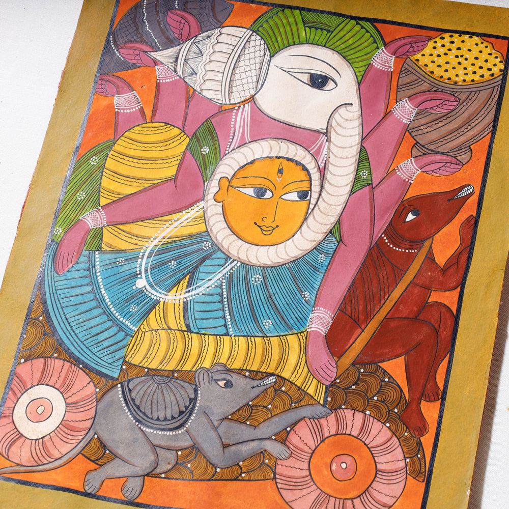  Hand-painted Patua Painting by Laltu Chitrakar Online in India at iTokri.com 