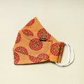  Hand Printed Cotton 3 Layer Maska Snug Fit Face Cover 