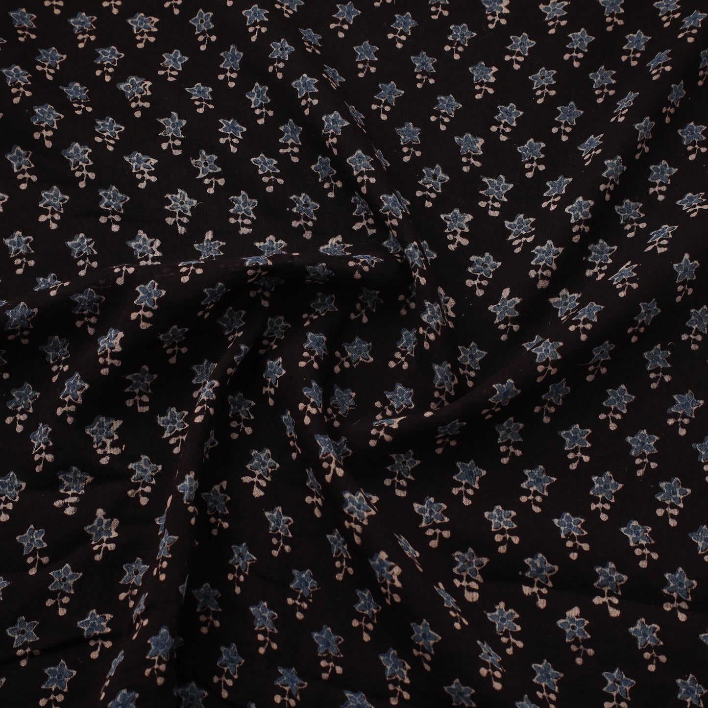 Hand pure mul cotton natural dyed fabric 06 - handcrafted