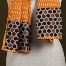 Hand-stitched cotton patchwork stole 01 - handcrafted