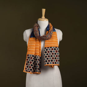 Hand-stitched cotton patchwork stole 01 - handcrafted
