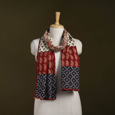 Hand-stitched cotton patchwork stole 02 - handcrafted