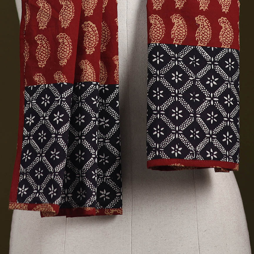 Hand-stitched cotton patchwork stole 02 - handcrafted