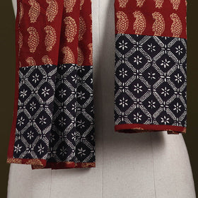 Hand-stitched cotton patchwork stole 02 - handcrafted