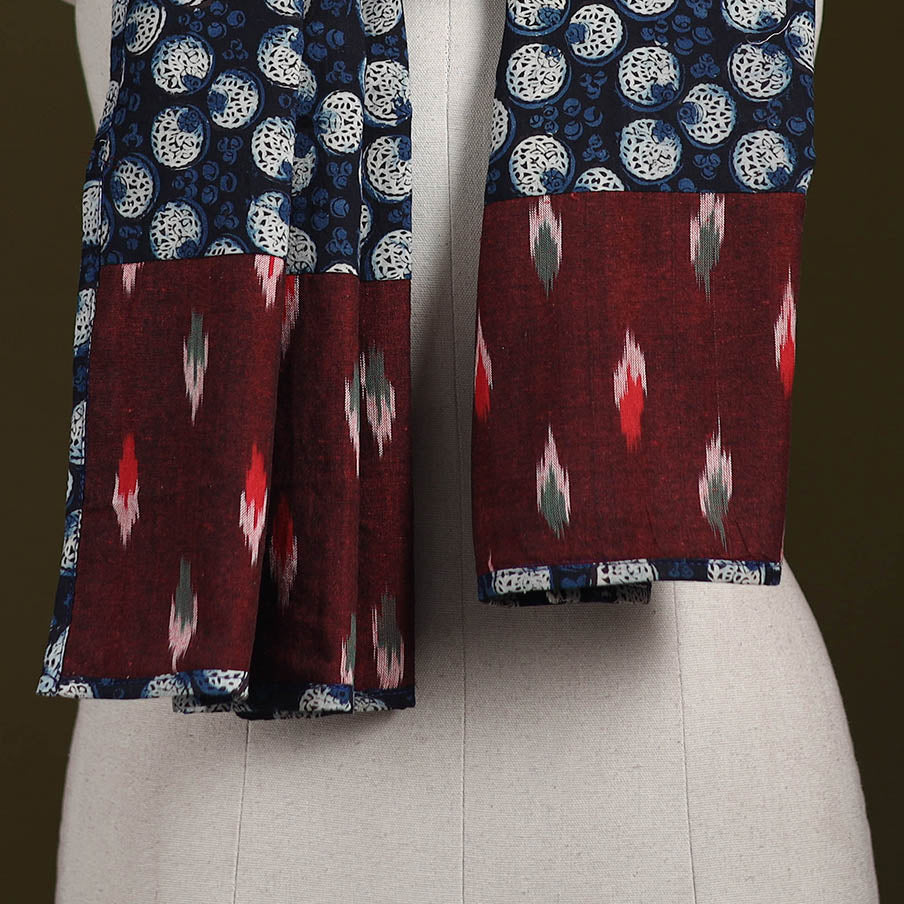 Hand-stitched cotton patchwork stole 03 - handcrafted