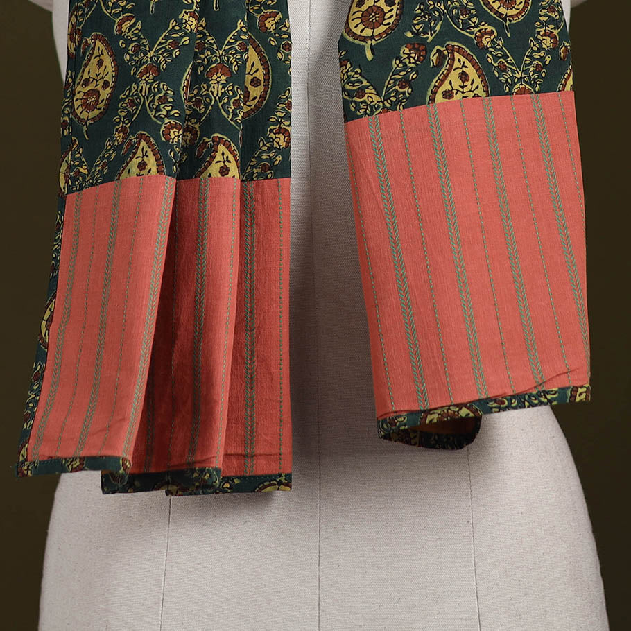 Hand-stitched cotton patchwork stole 06 - handcrafted