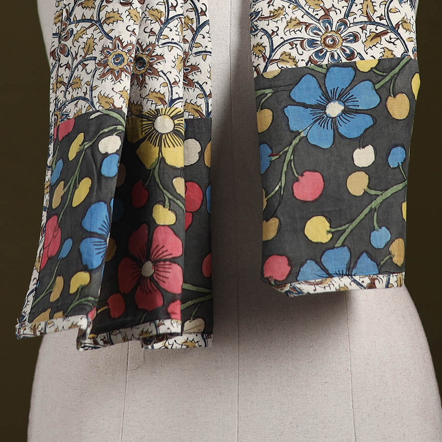 Hand-stitched cotton patchwork stole 10 - handcrafted