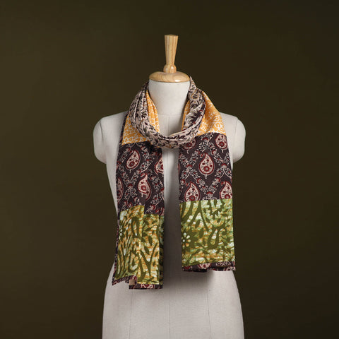 Hand-stitched cotton patchwork stole 13 - handcrafted