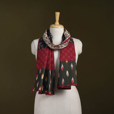 Hand-stitched cotton patchwork stole 14 - handcrafted