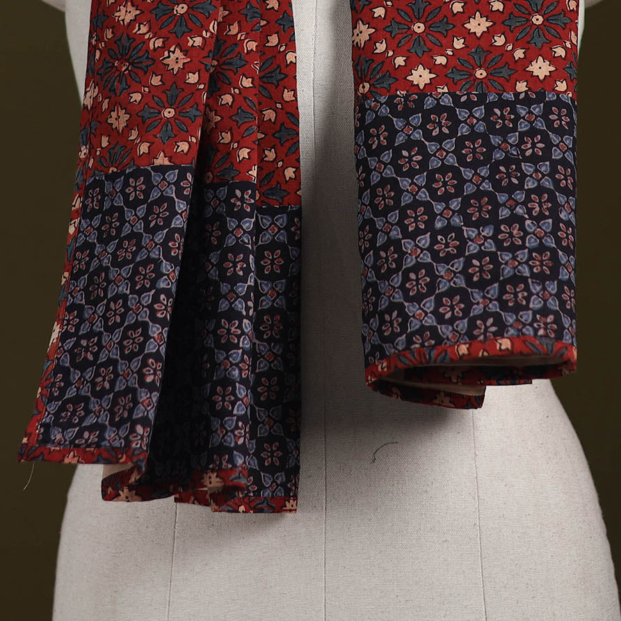 Hand-stitched cotton patchwork stole 16 - handcrafted