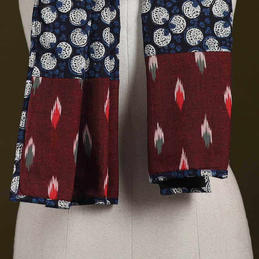 Hand-stitched cotton patchwork stole 18 - handcrafted