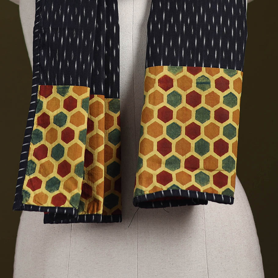 Hand-stitched cotton patchwork stole 19 - handcrafted