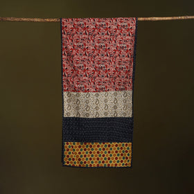 Hand-stitched cotton patchwork stole 21 - handcrafted
