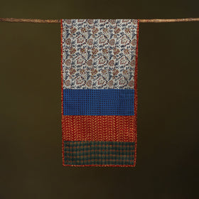 Hand-stitched cotton patchwork stole 22 - handcrafted