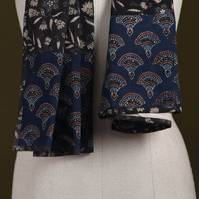 Hand-stitched cotton patchwork stole 24 - handcrafted