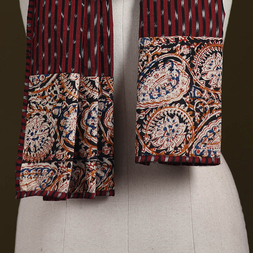 Hand-stitched cotton patchwork stole 25 - handcrafted