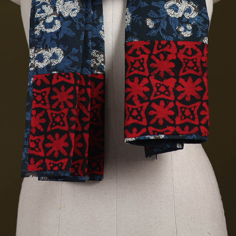Hand-stitched cotton patchwork stole 28 - handcrafted