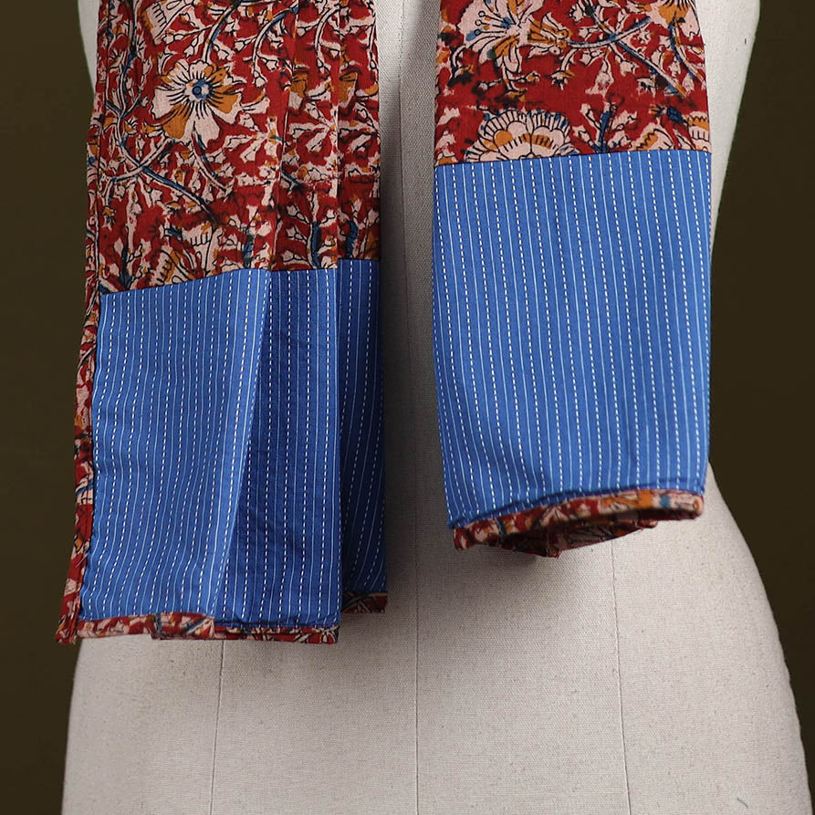 Hand-stitched cotton patchwork stole 30 - handcrafted
