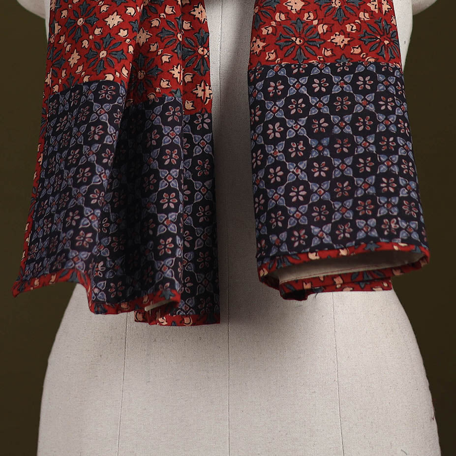 Hand-stitched cotton patchwork stole 31 - handcrafted