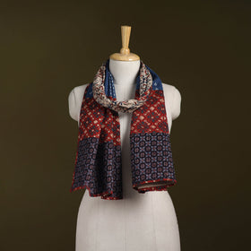 Hand-stitched cotton patchwork stole 31 - handcrafted