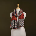 Hand-stitched cotton patchwork stole 32 - handcrafted