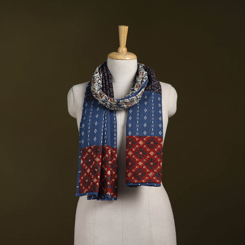 Hand-stitched cotton patchwork stole 33 - handcrafted