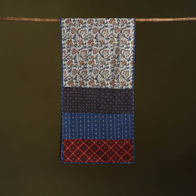 Hand-stitched cotton patchwork stole 33 - handcrafted