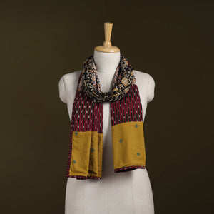 Hand-stitched cotton patchwork stole 34 - handcrafted