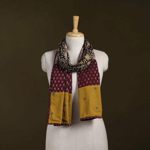Hand-stitched cotton patchwork stole 34 - handcrafted