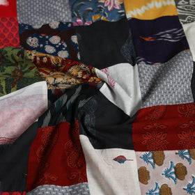 Hand-stitched mosaic cotton unstitched kurta material