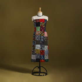 Hand-stitched mosaic cotton unstitched kurta material